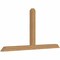 Ekena Millwork Portland Timber Gable Bracket, Western Red Cedar, 108"W x 54"H x 5 1/2"D x 5 1/2"F, 12/12 Pitch GBW108X54X0606POR00SWR - alternate 5
